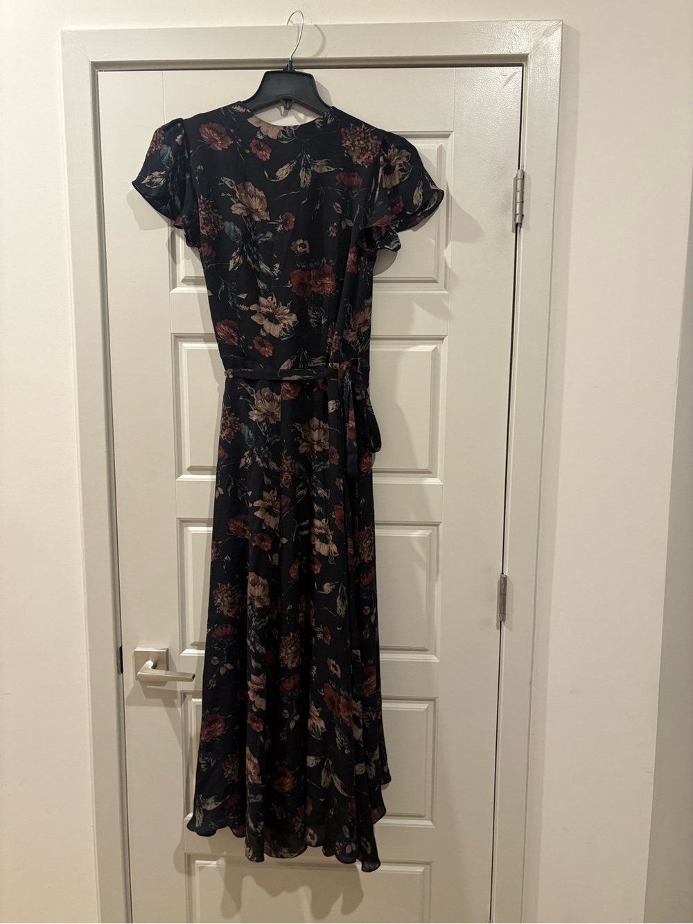 Polo by Ralph Lauren Black Floral V-Neck Maxi Dress - Picture 6 of 7